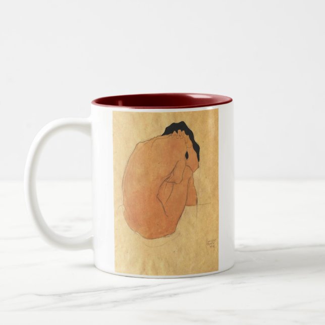 EGON SCHIELE ZWEIFARBIGE TASSE (Links)