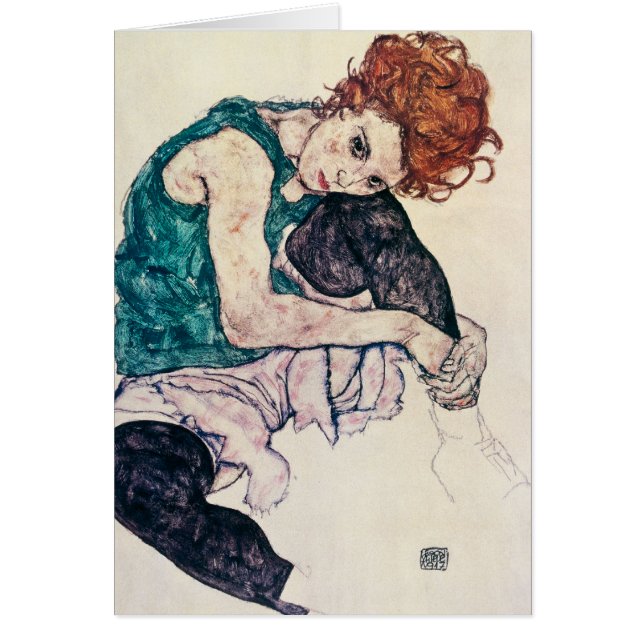 EgonSchiele Sitzfrau (Vorne)