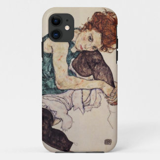 EgonSchiele Sitzfrau iPhone Kasten Case-Mate iPhone Hülle