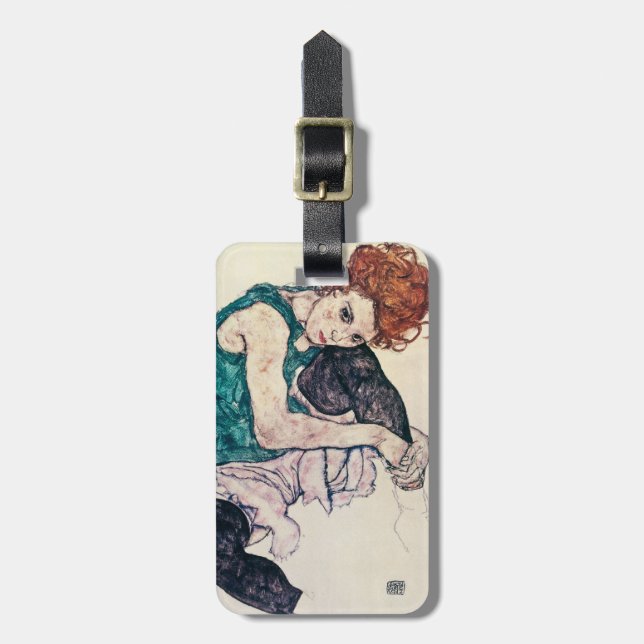 EgonSchiele Sitzfrauen-Gepäckanhänger Gepäckanhänger (Vorderseite vertikal)