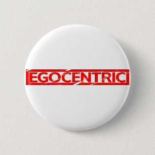 Egozentrische Briefmarke Button