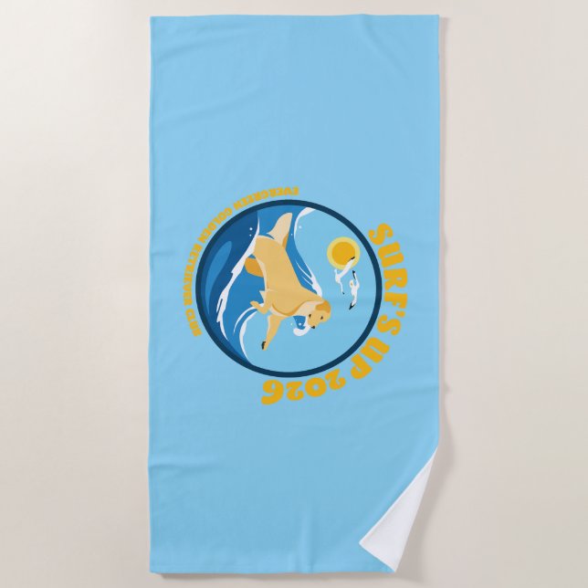 EGRC Surfs Up Beach Towel Strandtuch (Vorderseite)