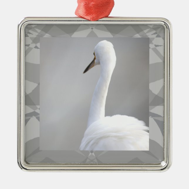 Egret Bird Photo Ornament  (Vorne)