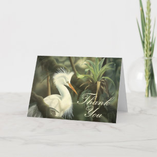 Egret "Danke"-Karte Dankeskarte