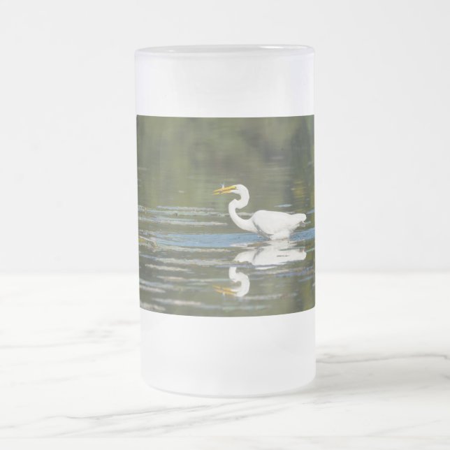 Egret Fish Mattierte Tasse (Mittel)
