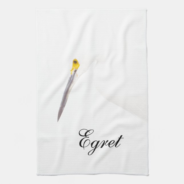 Egret-Headshot Handtuch (Vertikal)