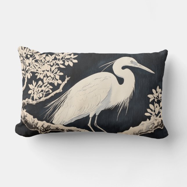 Egret II Throw Kissen (Vorderseite)