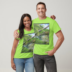 Egret on Pond T-Shirt