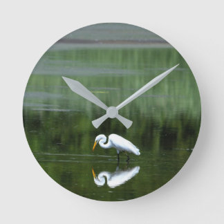 Egret Reflection Acrylwand Uhr
