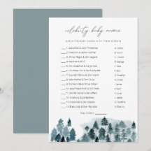 EGRET Slate Blue Pine Celebrity Baby Names Game