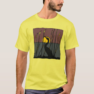 Egret unter Reeds T-Shirt