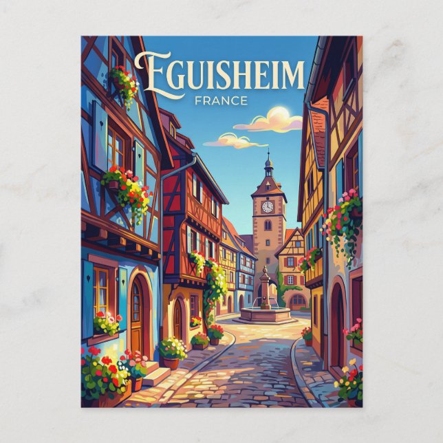 Eguisheim France Postkarte (Vorderseite)
