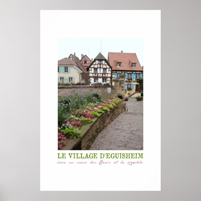 Eguisheim, France Vintage Poster (Vorne)