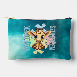 Egyedinek születtem – kedves zsiráfos design zubehörtasche