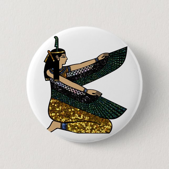 egypische Göttin Button (Vorderseite)
