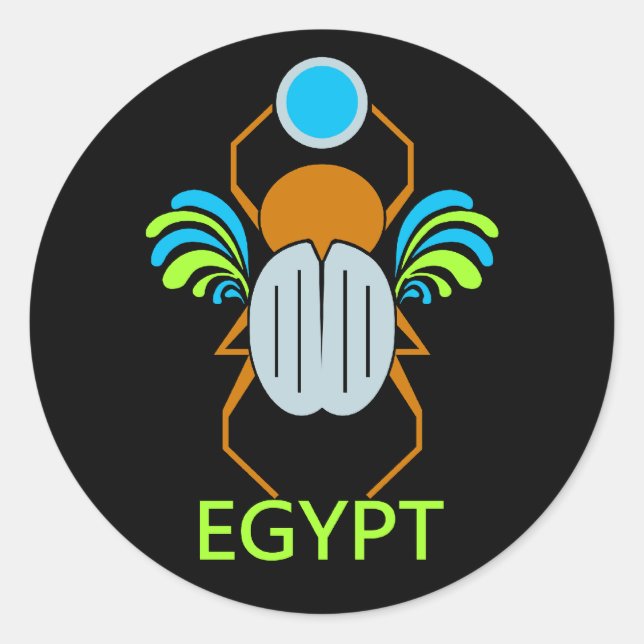 EGYPT-Aufkleber Runder Aufkleber (Vorderseite)