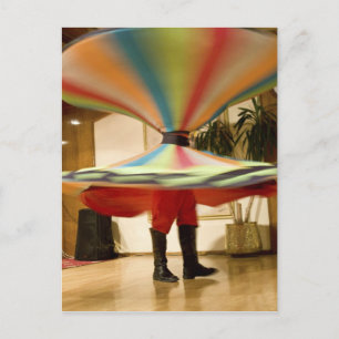 Egypt, Cairo. Whirling dervish dazzling GCT Postkarte