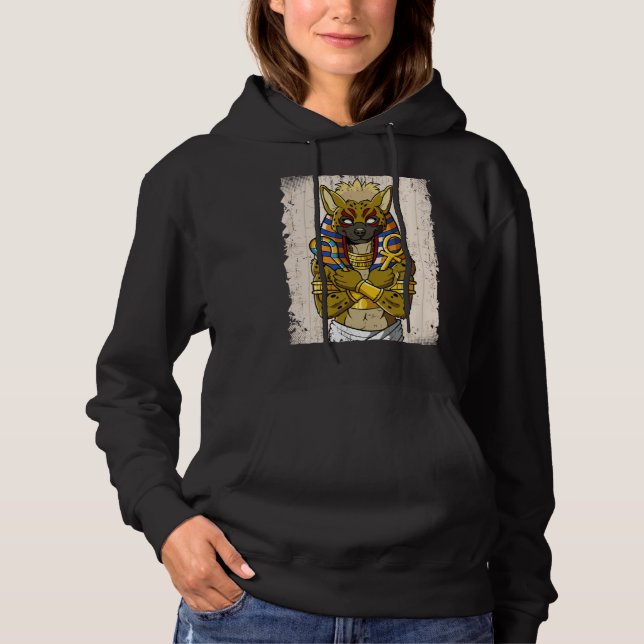 Egypt Egyptian Hyena Pharaoh Hoodie (Vorderseite)