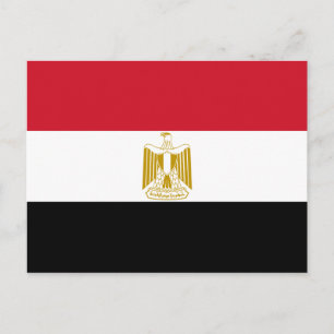 Egypt Flag Postcard Postkarte