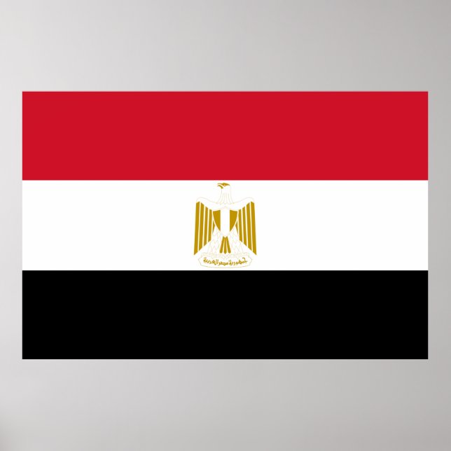 Egypt flag Print Value Poster Paper Matte (Vorne)