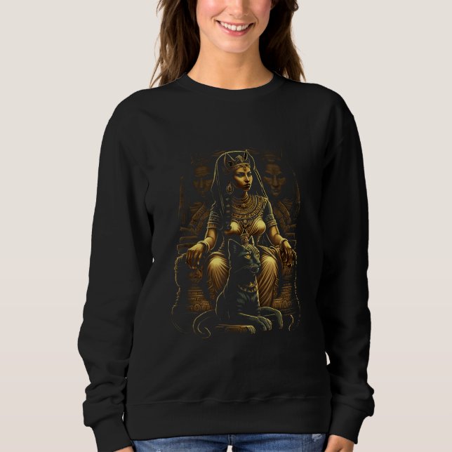 Egypt Mythology Ancient Egypt Cleopatra Queen Egyp Sweatshirt (Vorderseite)