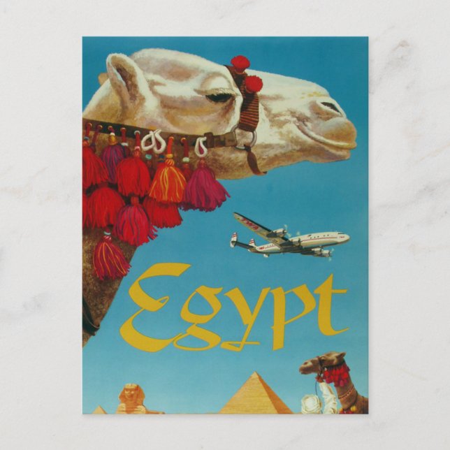 Egypt Vintage Postkarte (Vorderseite)