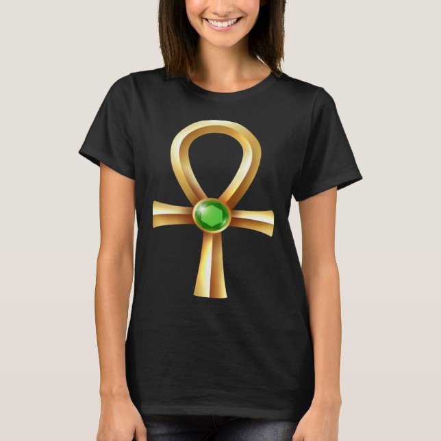 Egyptian Ancient Hieroglyphs Egyptian Kemetic Ankh T-Shirt (Vorderseite)