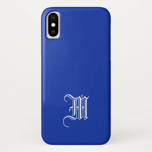 EGYPTIAN BLUE Solid Background iPhone X Fall Case-Mate iPhone Hülle (Rückseite)