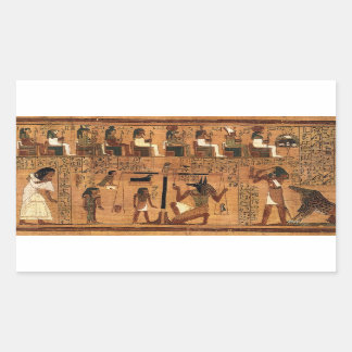 Egyptian books of the dead. rechteckiger aufkleber