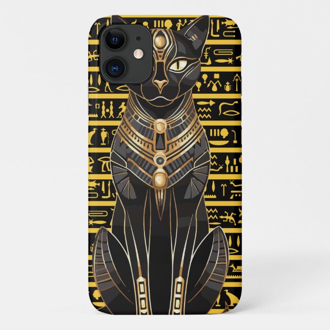 Egyptian Cat iPhone Case (Rückseite)