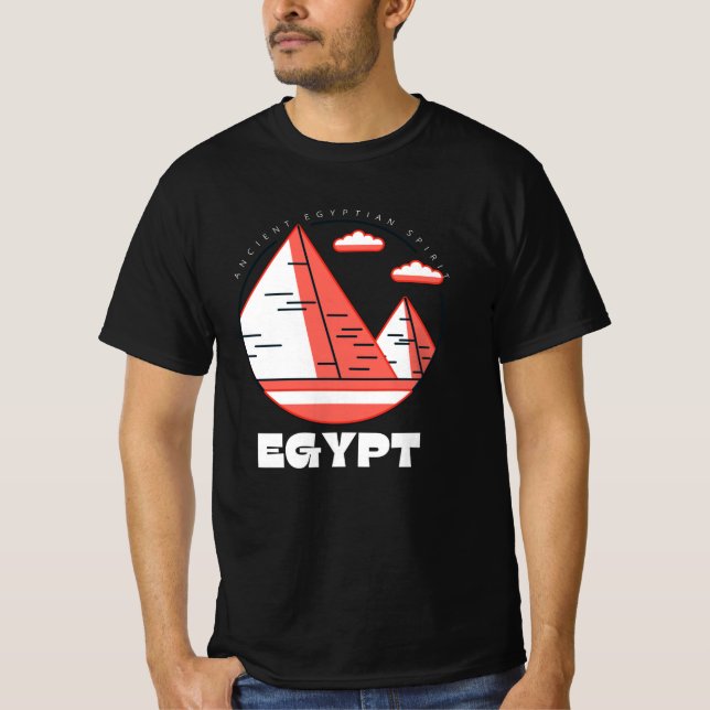 Egyptian Desert T-Shirt, Pyramids Tee (Vorderseite)