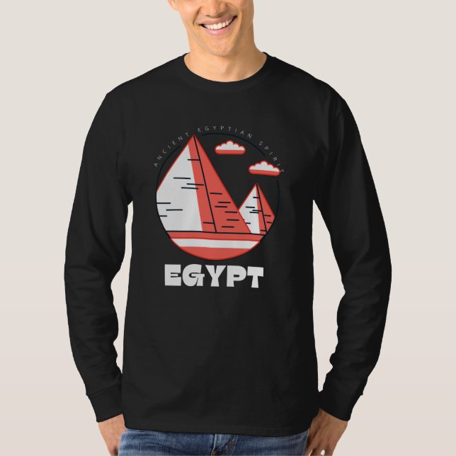 Egyptian Desert T-Shirt, Pyramids Tee (Vorderseite)
