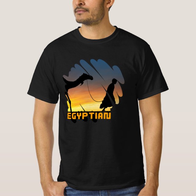 Egyptian Desert T-Shirt, Pyramids Tee (Vorderseite)