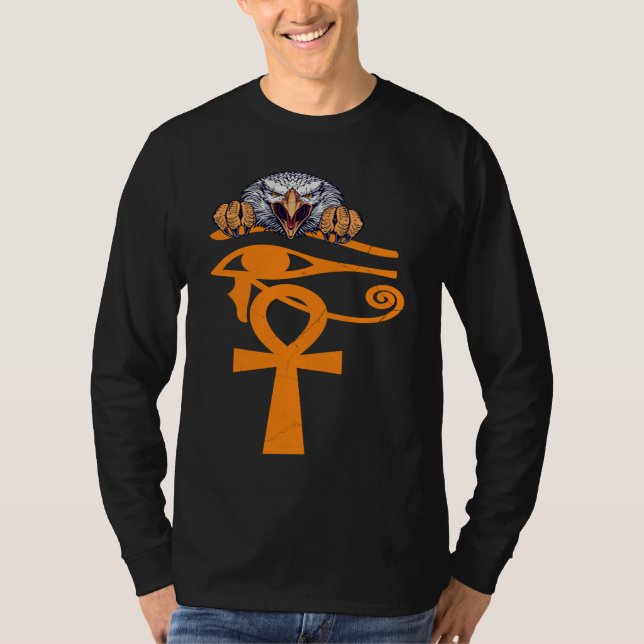 Egyptian Eye Of Horus Ankh Egypt Archaeologist  Ea T-Shirt (Vorderseite)
