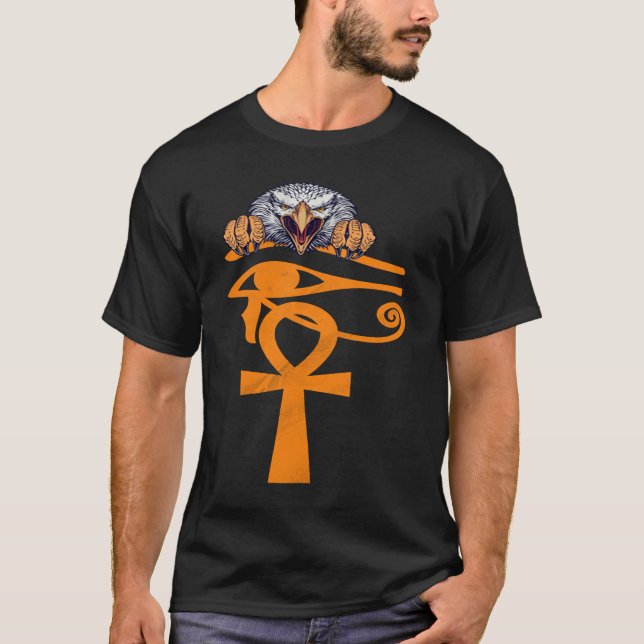 Egyptian Eye Of Horus Ankh Egypt Archaeologist  Ea T-Shirt (Vorderseite)