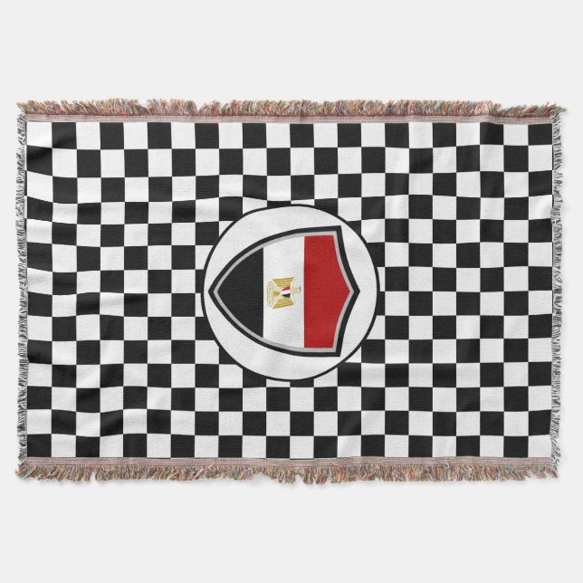 Egyptian flag throw blanket decke (Vorderseite)