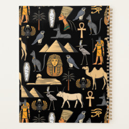 Egyptian Hieroglyphic Symbol Pattern Background Planer