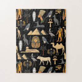  Egyptian Hieroglyphic Symbol Pattern Background   Puzzle