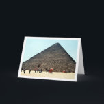 Egyptian Horse Cart at the Pyramids of Giza Karte<br><div class="desc">Egyptian Horse Cart at the Pyramids of Giza Greeting Card. You can easily customize this product for free if you would like to add wording or change the color of the background.</div>