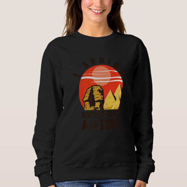 Egyptian Pharaonic Hieroglyphs Symbols Myth Ancien Sweatshirt (Vorderseite)