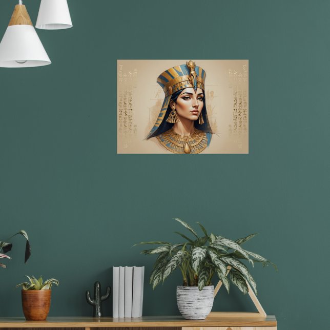 Egyptian Queen Wall Art – The Spirit of Ancient Poster (Wohnzimmer 1)