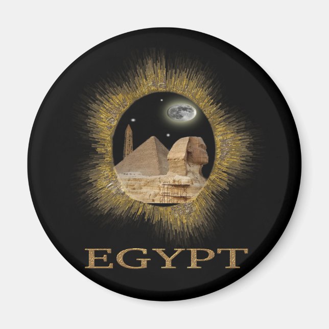 Egyptian Sphinx Ohrts Magnet (Vorne)
