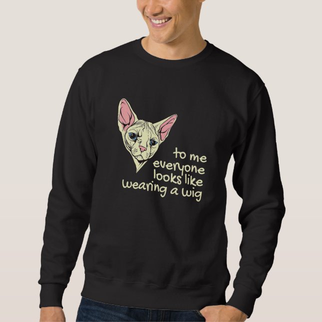 Egyptian Sphynx Cat Hairless Cat   Sweatshirt (Vorderseite)