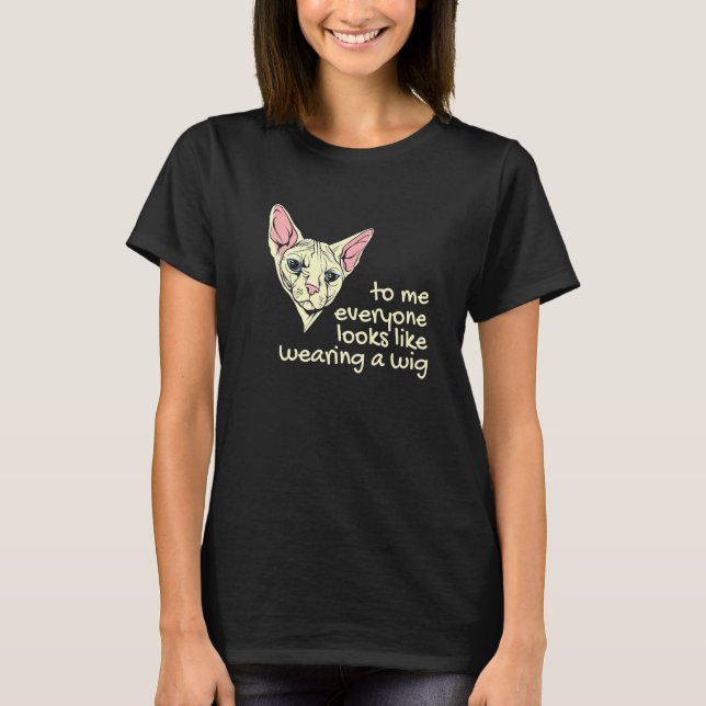 Egyptian Sphynx Cat Hairless Cat   T-Shirt (Vorderseite)