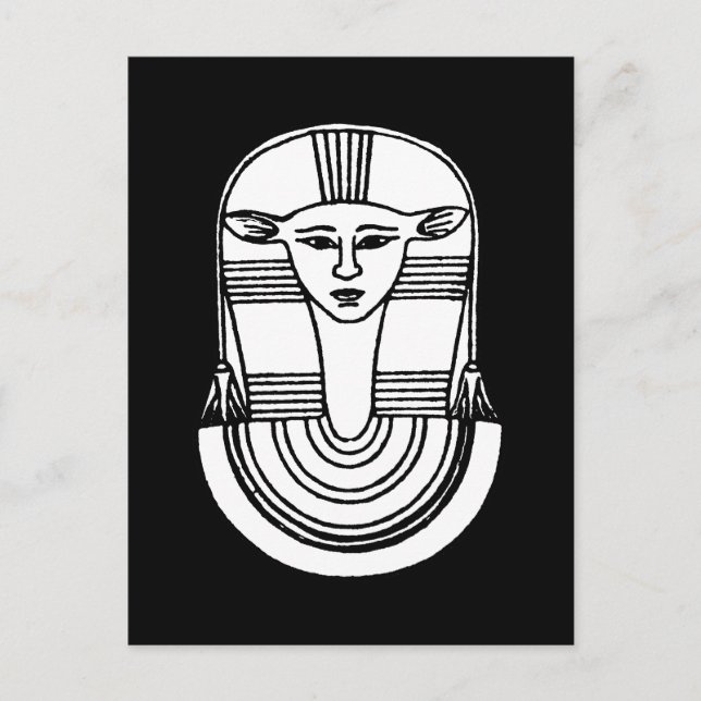 Egyptian Symbol: Hathor Postkarte (Vorderseite)