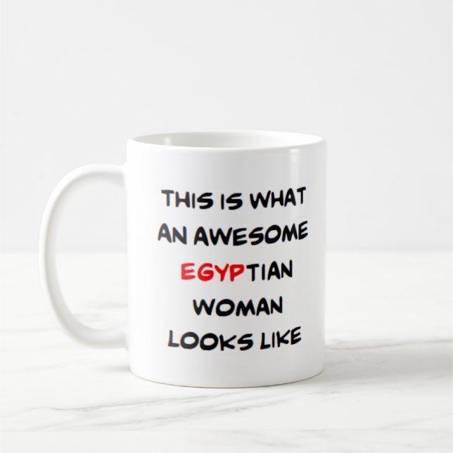 egyptian woman, awesome kaffeetasse (Links)