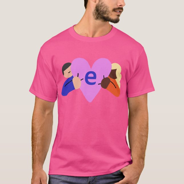 EH Mitgefühl Logo T - Shirt Rosa (Vorderseite)