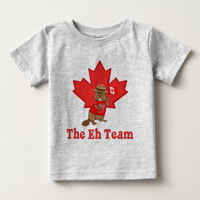 Eh Team Beaver Baby T-shirt (Vorderseite)
