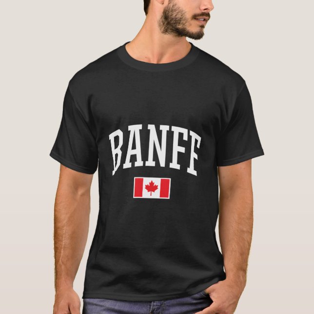 Eh Team Canadian Flag Banff Canada T-Shirt (Vorderseite)