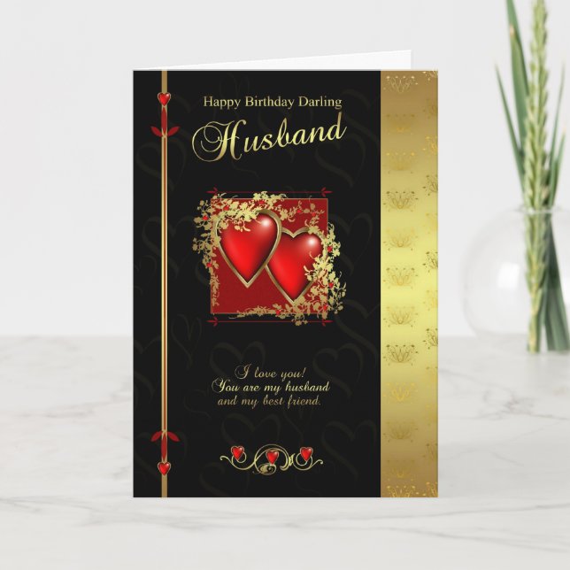 Ehband Birthday Card - Happy Birthday Husband Karte (Vorderseite)